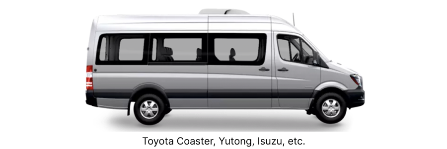 Minibus 16 Pax — example vehicle for this route