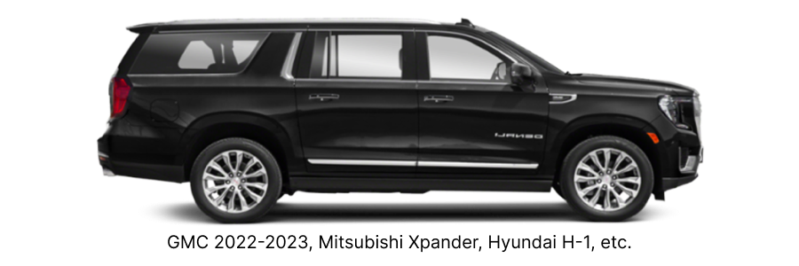 SUV — example vehicle for this route