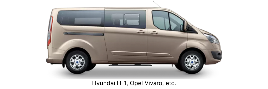 Minibus 7 Pax — example vehicle for this route