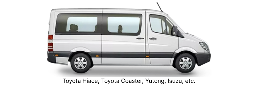Minibus 15 Pax — example vehicle for this route