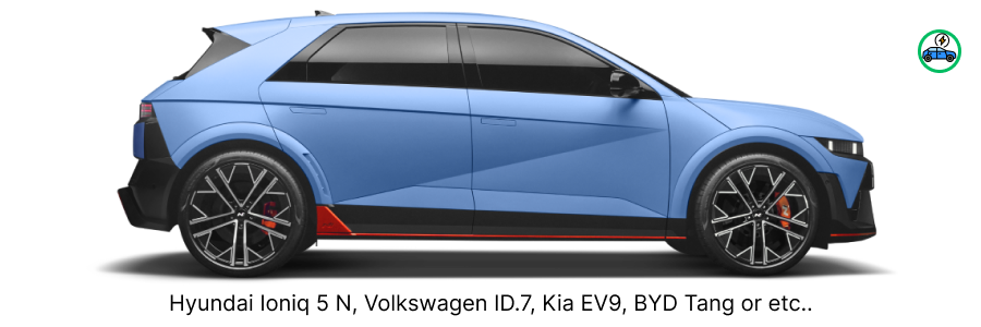 Sedan — example vehicle for this route